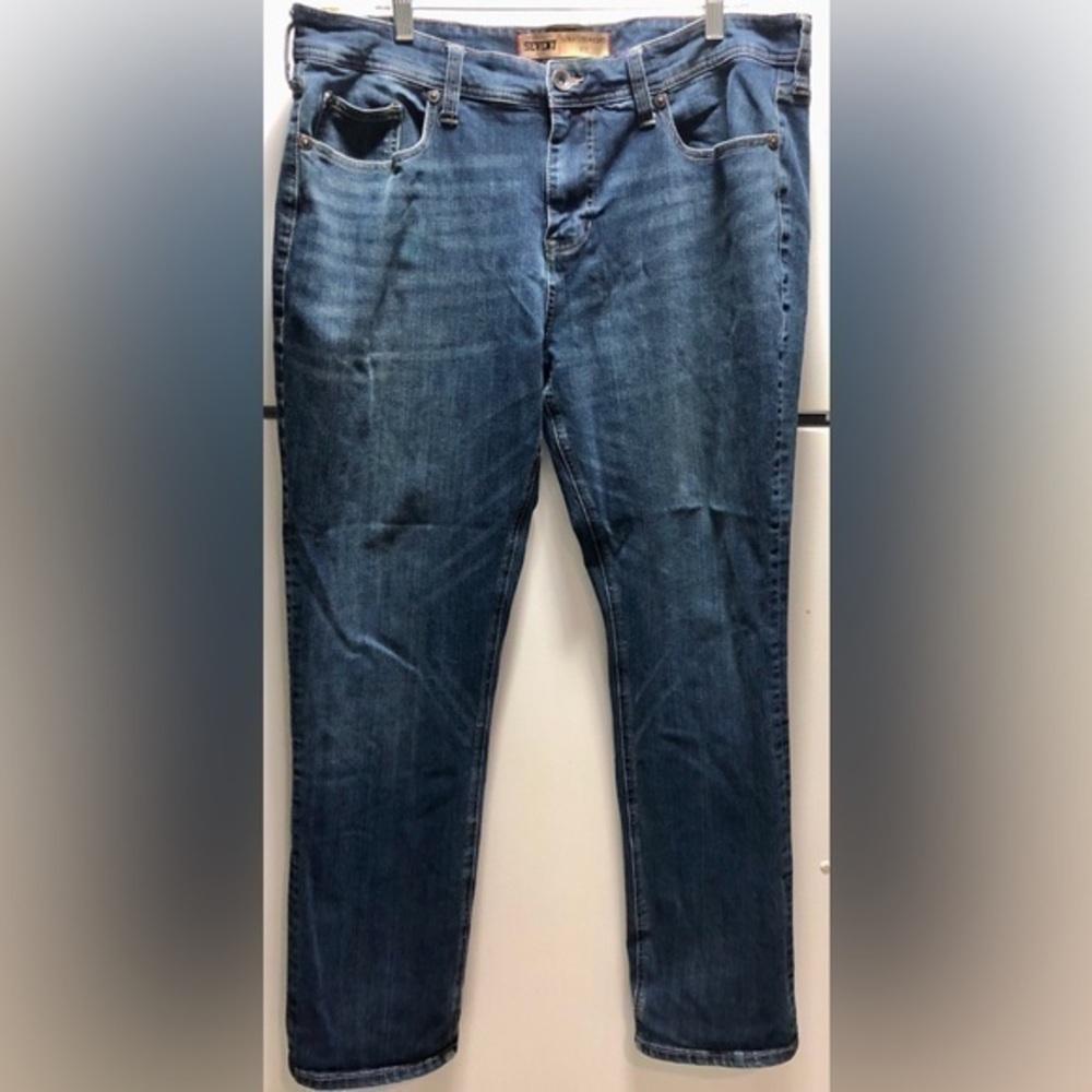 🌚Seven7 Jeans Exodus Dark Slim Straight Stretch Denim